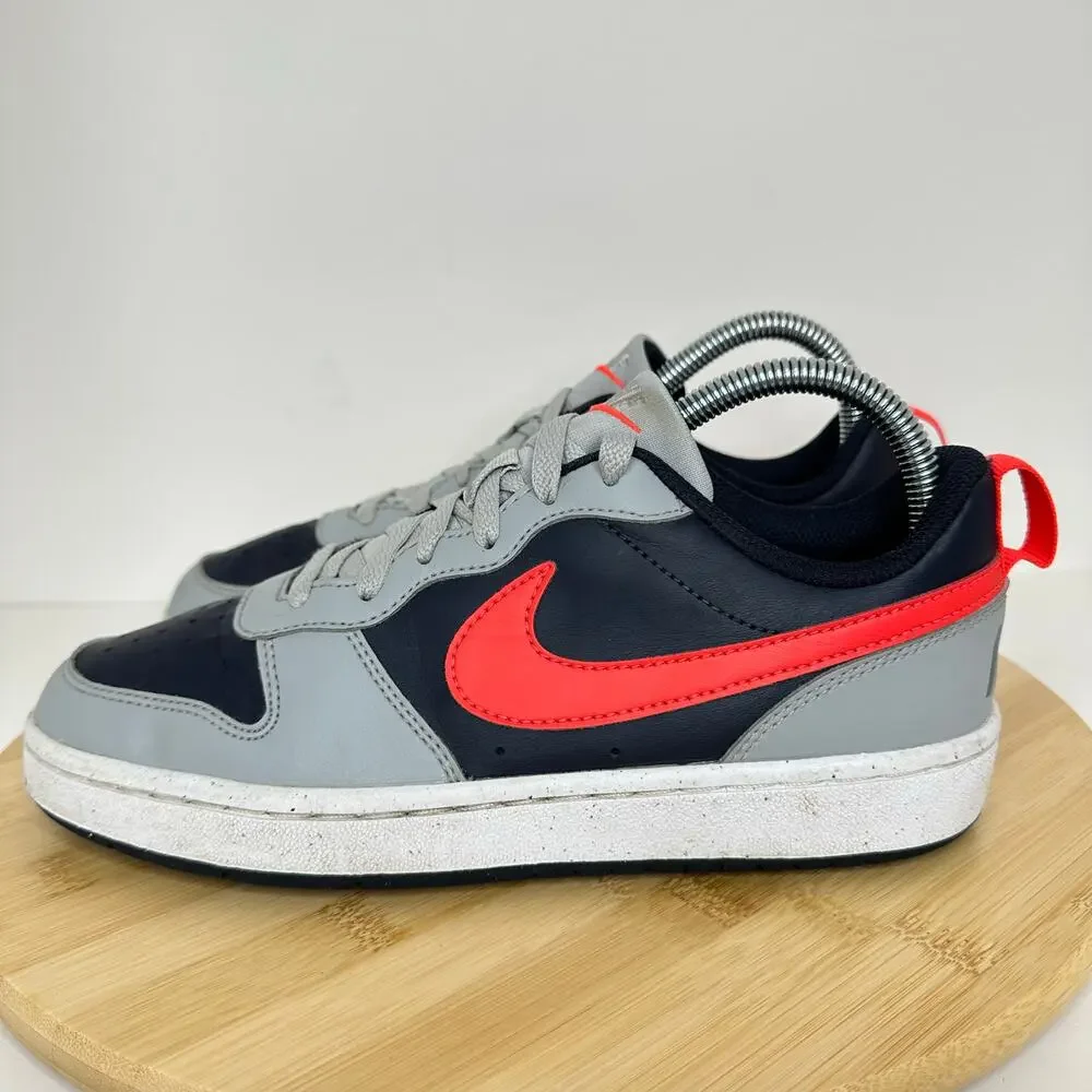 Nike Court Borough Low 2 Sneaker Lace Up Shoes DV5456 Size Youth 5.5